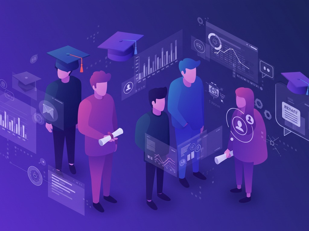 Interface do sistema de gestão acadêmica