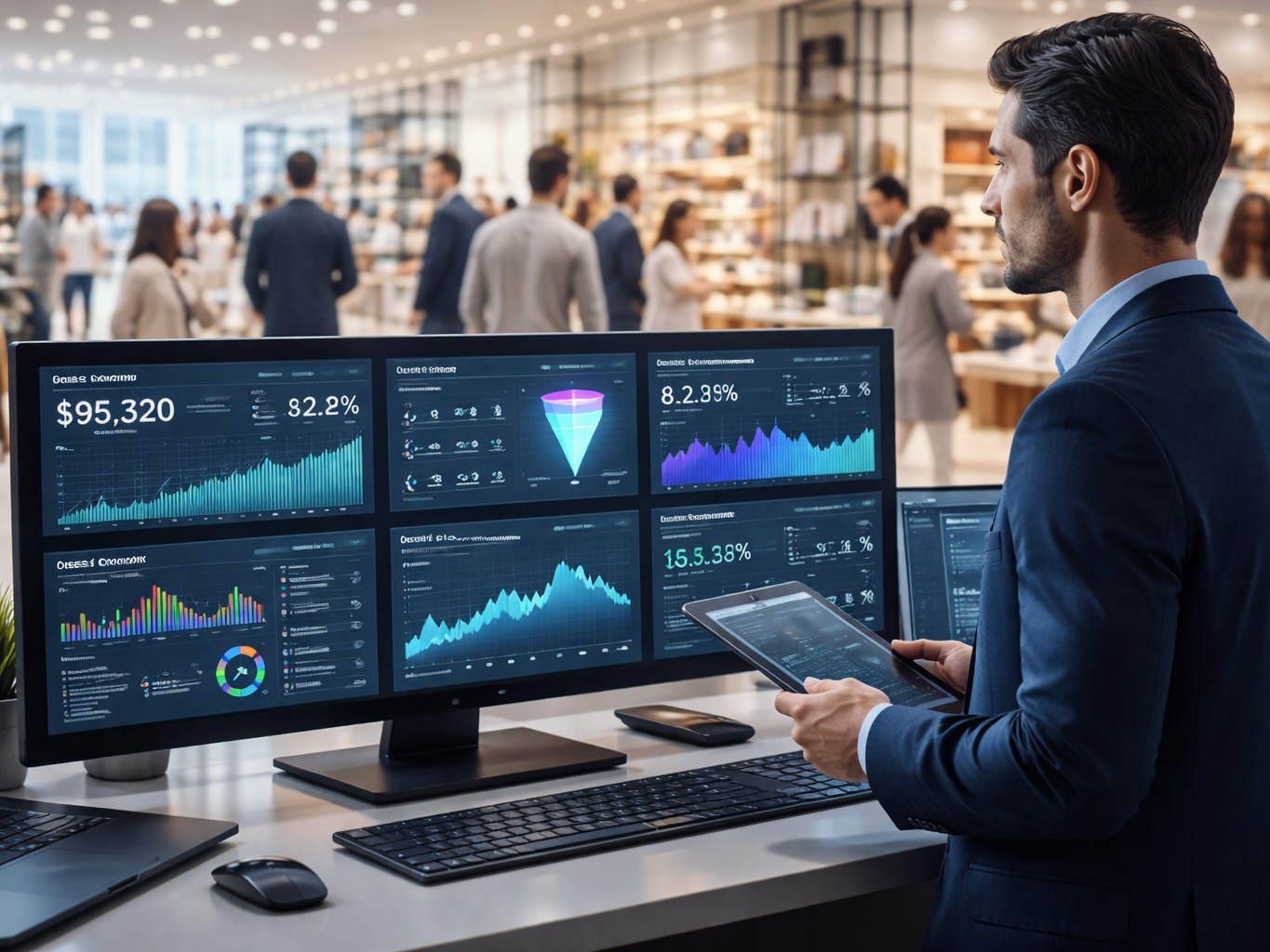 Visão geral da operação de varejo